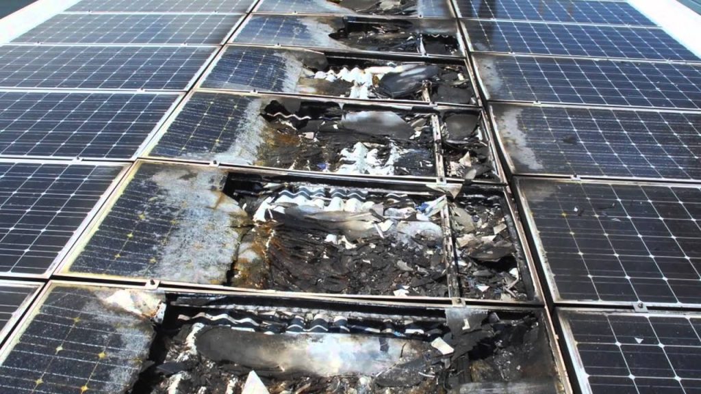 Oštećenje solarne elektrane